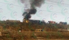 TANKER EXPLOSION AROUND MFM PRAYER CITY MAGBORO