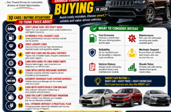 10 Cars Nigerians Should Think Twice About Buying in 2026
